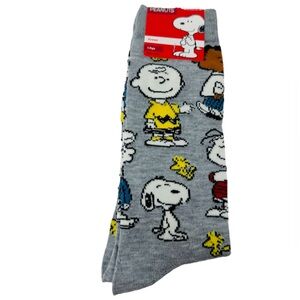 Snoopy Peanuts Characters Crew Socks Shoes Size 6 1/2-12